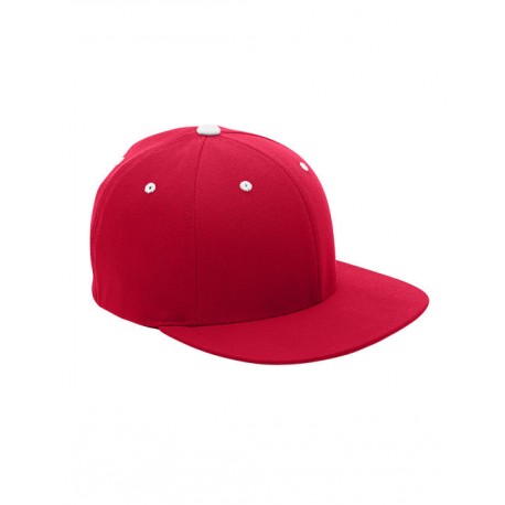 ATB101 Team 365 ATB101 By Flexfit Adult Pro-Formance Contrast Eyelets Cap SPORT RED/ WHITE