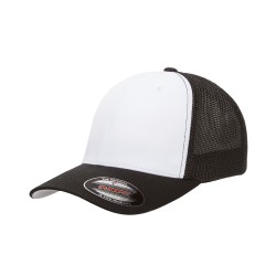 Yupoong 6511W Flexfit Trucker Mesh With White Front Panels Cap