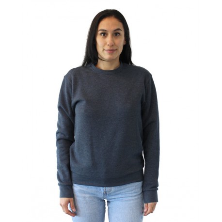 9002NL Next Level 9002NL Unisex Malibu Pullover Sweatshirt HEATHER TEAL