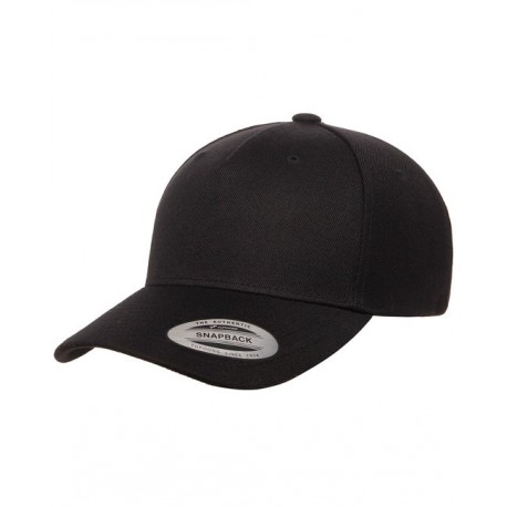 5789M Yupoong 5789M Classic Premium Snapback Cap BLACK