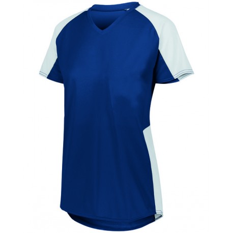 1522 Augusta Sportswear 1522 Ladies' Cutter Jersey T-Shirt NAVY/ WHITE