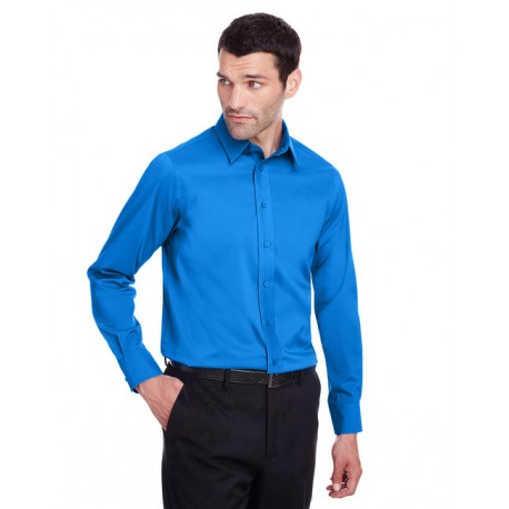 DG560 Devon & Jones DG560 Men's Crown Collection Stretch Broadcloth Slim Fit Shirt FRENCH BLUE