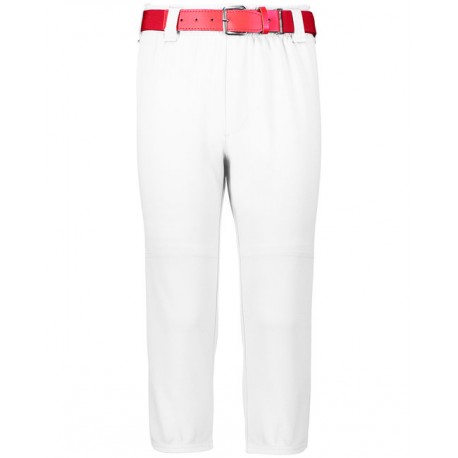 AG1485 Augusta Sportswear AG1485 Adult Pull-Up Baseball Pant With Loops WHITE