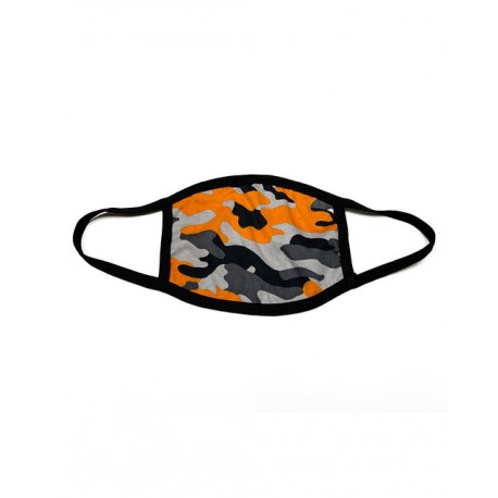1935BY Bayside 1935BY Adult Camo Face Mask ORANGE CAMO