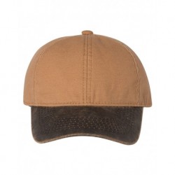 Outdoor Cap HPK100 Weathered Canvas Crown with Contrast-Color Visor Cap