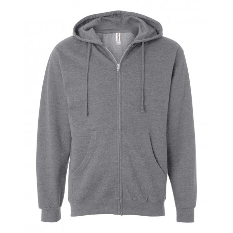 SS4500Z Independent Trading Co. SS4500Z Midweight Full-Zip Hooded Sweatshirt Gunmetal Heather
