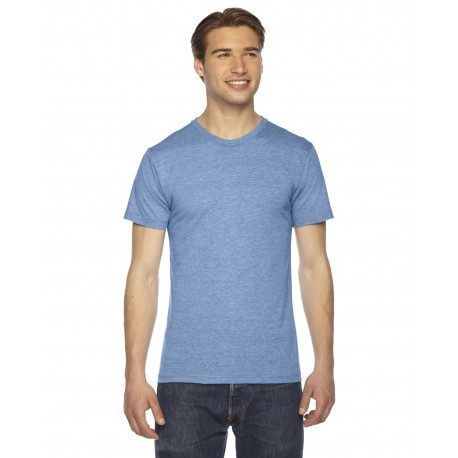 TR401 American Apparel TR401 Unisex Triblend Usa Made Short-Sleeve Track T-Shirt ATHLETIC BLUE
