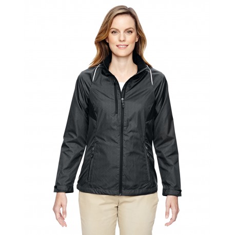 78200 North End 78200 Ladies' Sustain Lightweight Recycled Polyester Dobby Jacket With Print CARBON 456