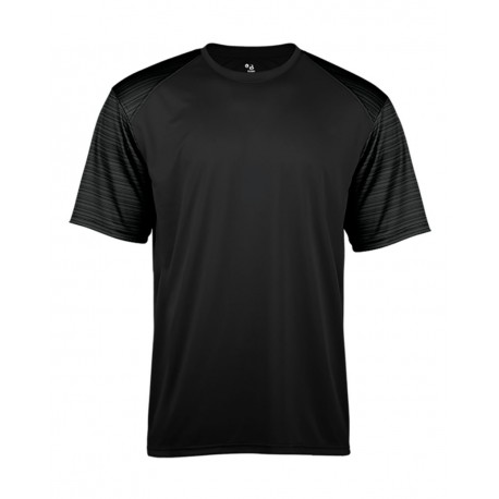 2125 Badger 2125 Youth Sport Stripe T-Shirt BLACK