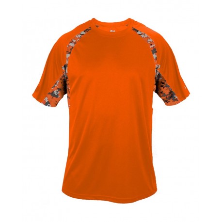 2140 Badger 2140 Youth Digital Camo Hook T-Shirt Burnt Orange/ Burnt Orange Digital