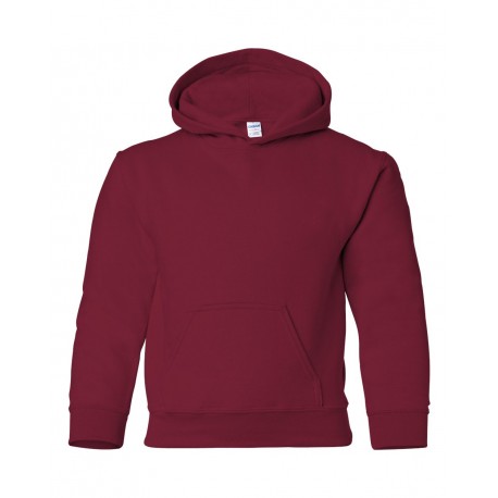 18500B Gildan 18500B Heavy Blend Youth Hooded Sweatshirt CARDINAL RED
