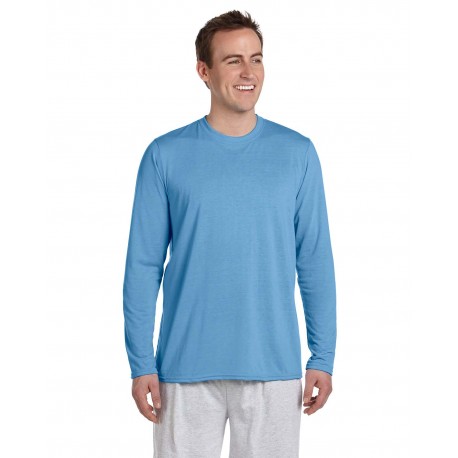 G424 Gildan G424 Adult Performance Long-Sleeve T-Shirt CAROLINA BLUE