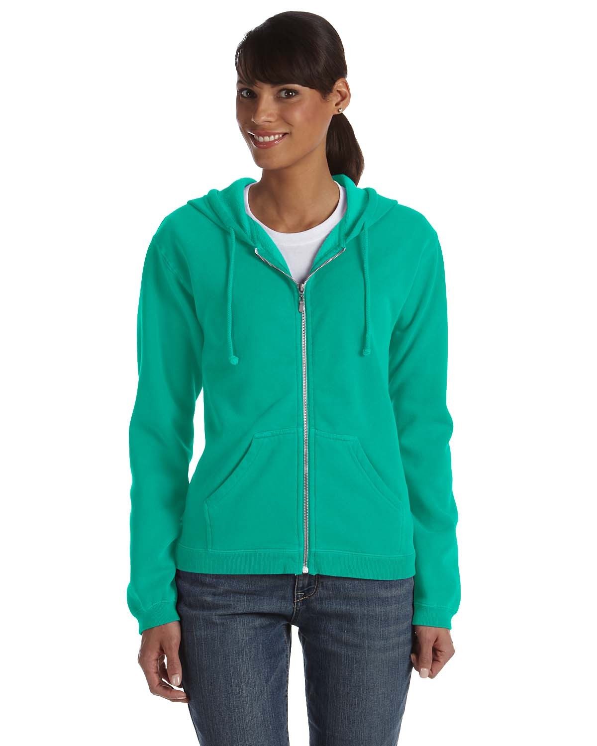 Download Comfort Colors C1598 Ladies' Full-Zip Hooded Sweatshirt