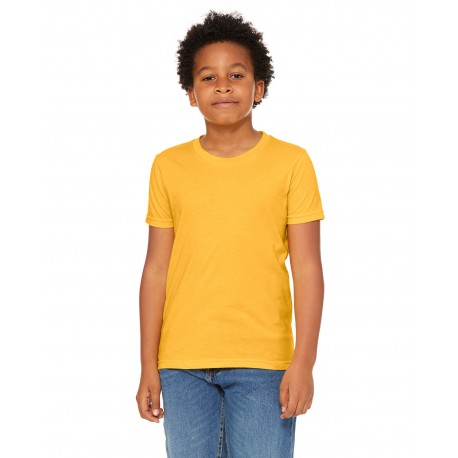 3001YCV Bella + Canvas 3001YCV Youth CVC Jersey T-Shirt HTHR YLLOW GOLD