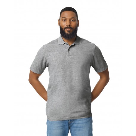 G648 Gildan G648 Men's Softstyle Double Pique Polo RS SPORT GREY