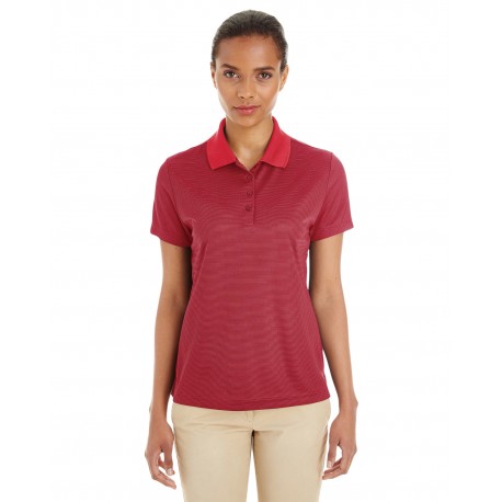 CE102W Core 365 CE102W Ladies' Express Microstripe Performance Pique Polo CL RED/CRBN 850