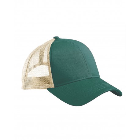 EC7070 econscious EC7070 Eco Trucker Organic/Recycled Hat EMER FRST/ OYSTR