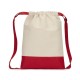 8876 Liberty Bags NATURAL/ RED