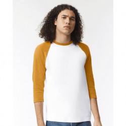 American Apparel 2003CVC CVC Three-Quarter Sleeve Tee