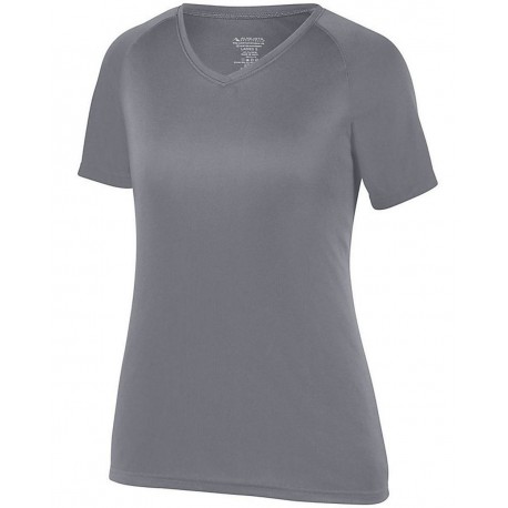 2792 Augusta Sportswear 2792 Women's Attain Wicking V-Neck T-Shirt CARDINAL