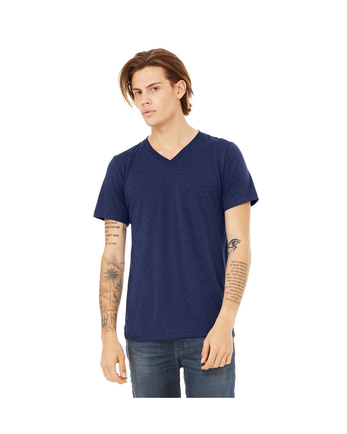 BELLA + CANVAS 3415 Triblend V-Neck Short Sleeve Tee | Bella + Canvas 3415