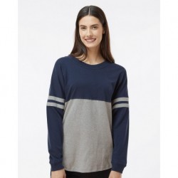Boxercraft T14 Women's Jersey Pom Pom Long Sleeve T-Shirt