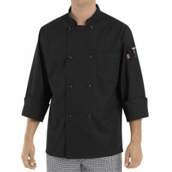Chef Designs KT76 Black Traditional Chef Coat