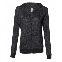 J. America 8656 Women's Cozy Jersey Hooded Full-Zip