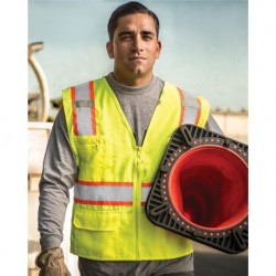 Kishigo 1163-1164 Ultra-Cool Solid Front Vest with Mesh Back