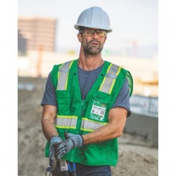 Kishigo B100-111 EV Series Enhanced Visibility Multi-Pocket Mesh Vest