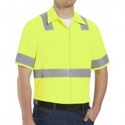 Red Kap SS24HV High Visibility Safety Short Sleeve Work Shirt