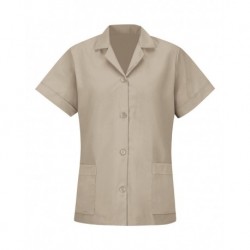 Red Kap TP23 Women's Loose Fit Short Sleeve Button Smock