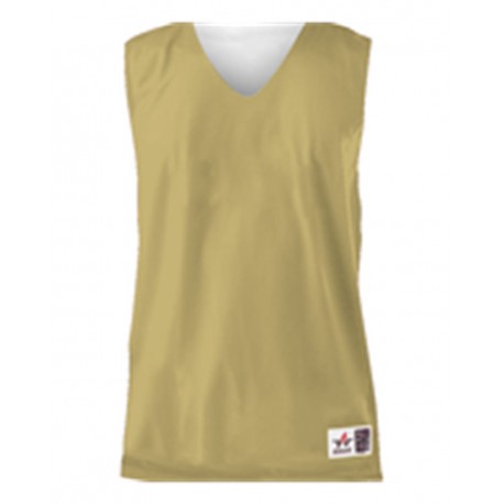 560RY Alleson Athletic 560RY Youth Reversible Mesh Tank Vegas Gold/ White
