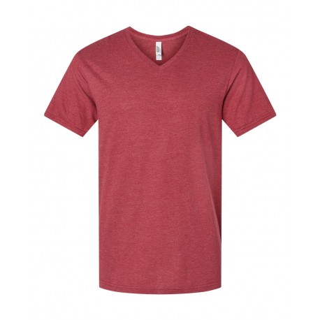 2006CVC American Apparel 2006CVC CVC V-Neck Tee HEATHER CARDINAL