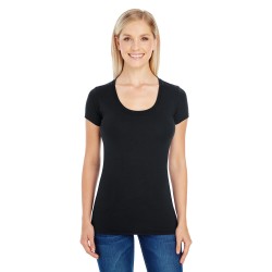 Threadfast Apparel 220S Ladies' Spandex Short-Sleeve Scoop Neck T-Shirt