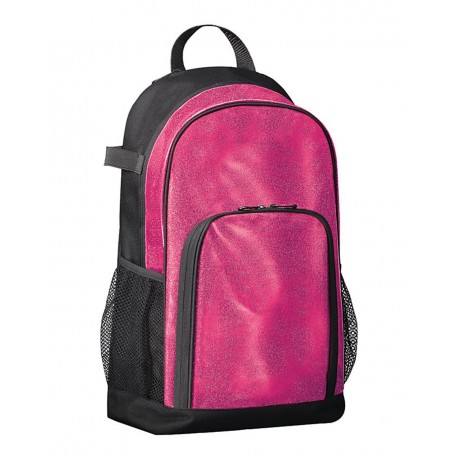 1106 Augusta Sportswear 1106 All Out Glitter Backpack Pink Glitter/ Black