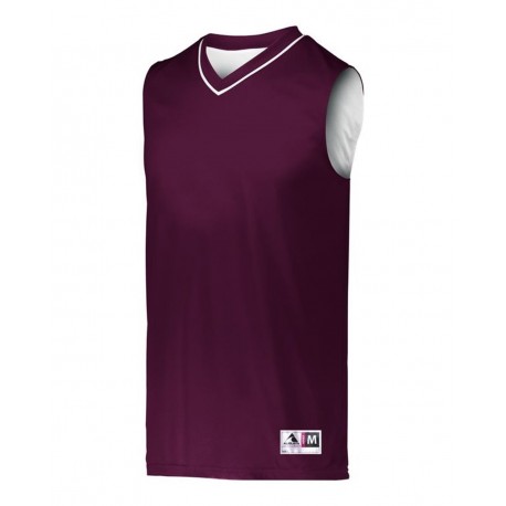 152 Augusta Sportswear 152 Reversible Two Color Jersey MAROON/ WHITE