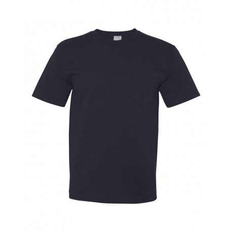 5070 Bayside 5070 USA-Made Midweight Pocket T-Shirt NAVY