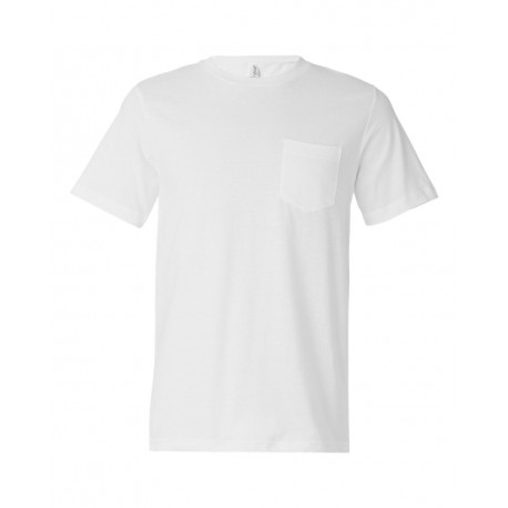 3021 BELLA + CANVAS 3021 Jersey Pocket Tee WHITE