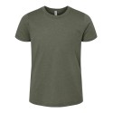 3001YCVC Bella + Canvas Heather Military Green