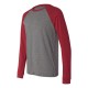 3000 Bella + Canvas Deep Heather/ Cardinal