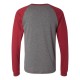 3000 Bella + Canvas Deep Heather/ Cardinal