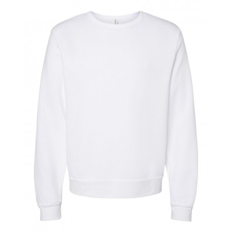 3911 BELLA + CANVAS 3911 Sponge Fleece Classic Crewneck Sweatshirt WHITE