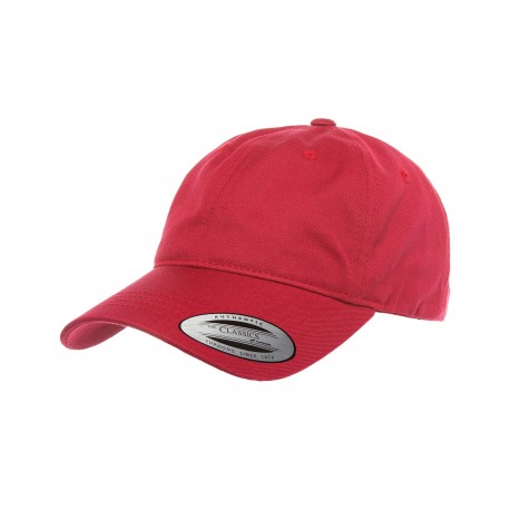 6245CM Yupoong 6245CM Adult Low-Profile Cotton Twill Dad Cap CRANBERRY
