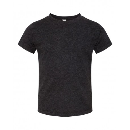 3413T BELLA + CANVAS 3413T Toddler Triblend Tee Charcoal Black Triblend