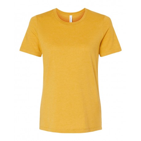 6400CVC BELLA + CANVAS 6400CVC Women's Relaxed Fit Heather CVC Tee HEATHER MUSTARD