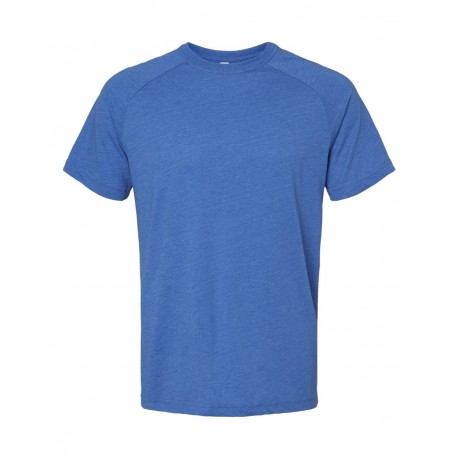 3201 BELLA + CANVAS 3201 Heather CVC Raglan Tee Heather True Royal
