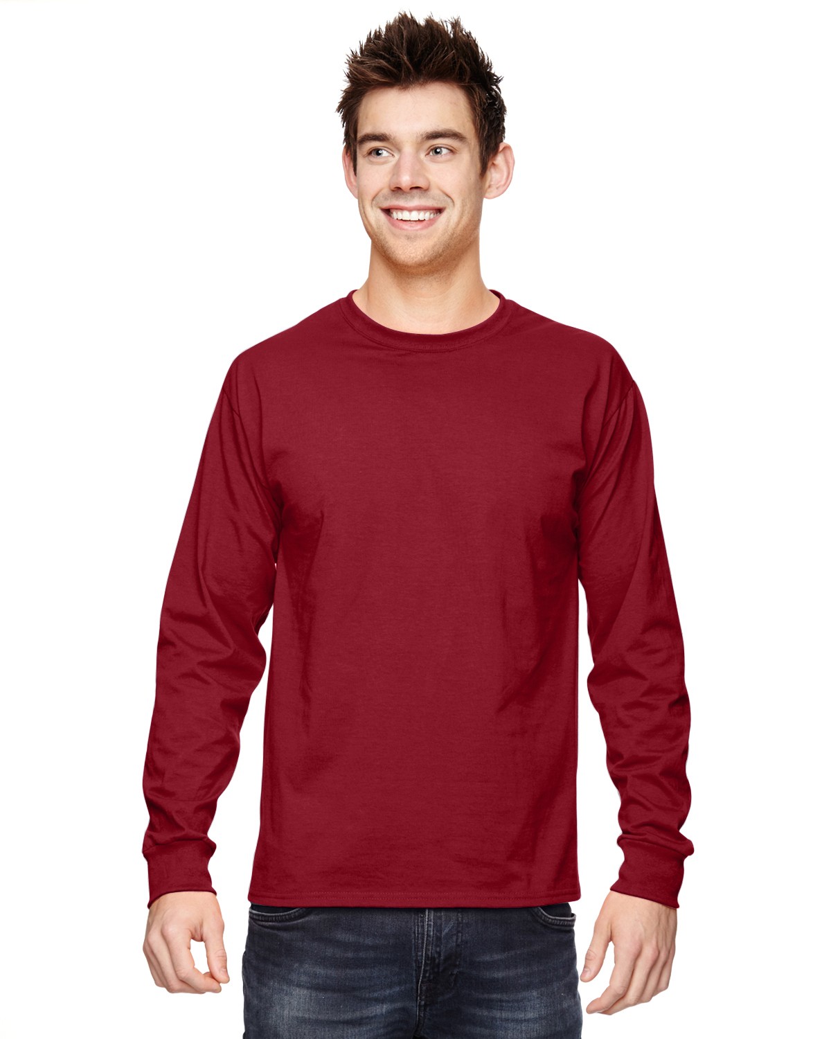 Fruit of the Loom 4930 Adult Hd Cotton Long-Sleeve T-Shirt