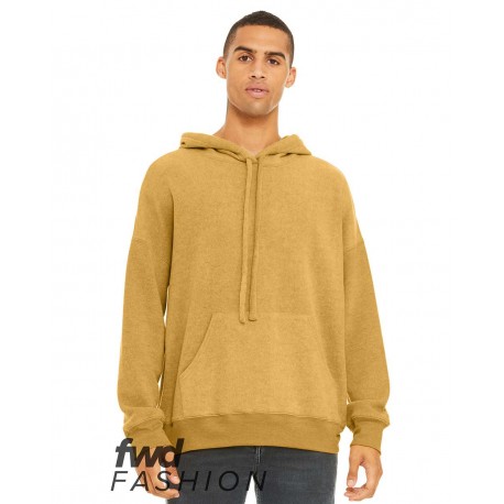 3329 BELLA + CANVAS 3329 FWD Fashion Sueded Fleece Hoodie HEATHER MUSTARD