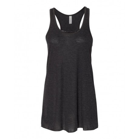 8800 BELLA + CANVAS 8800 Women's Flowy Racerback Tank BLACK HEATHER